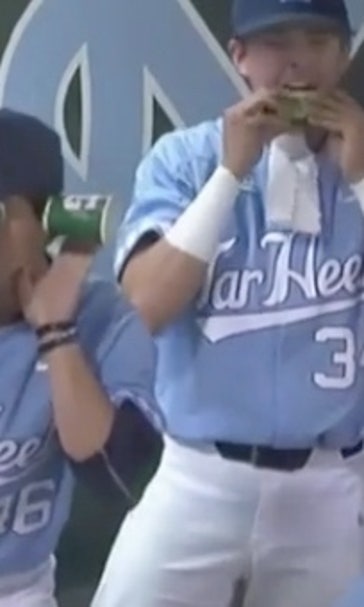 UNC baseball players pulled off the best live TV videobomb of the year